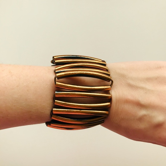 Vintage Copper-Toned Bracelet - Picture 2 of 2